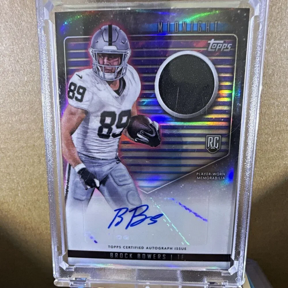 2024 Topps Midnight Brock Bowers Rookie Jersey Auto #RJA-BB Raiders🔥🔥